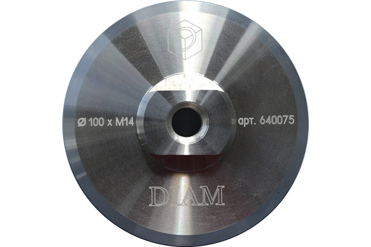 Адаптер алюмин.на УШМ для АГШК  (100 мм; М14; Velcro) Diam ,640075