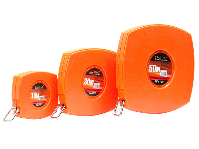 Лента мерная в пластиковом корпусе,50 м*10 мм,STARTUL